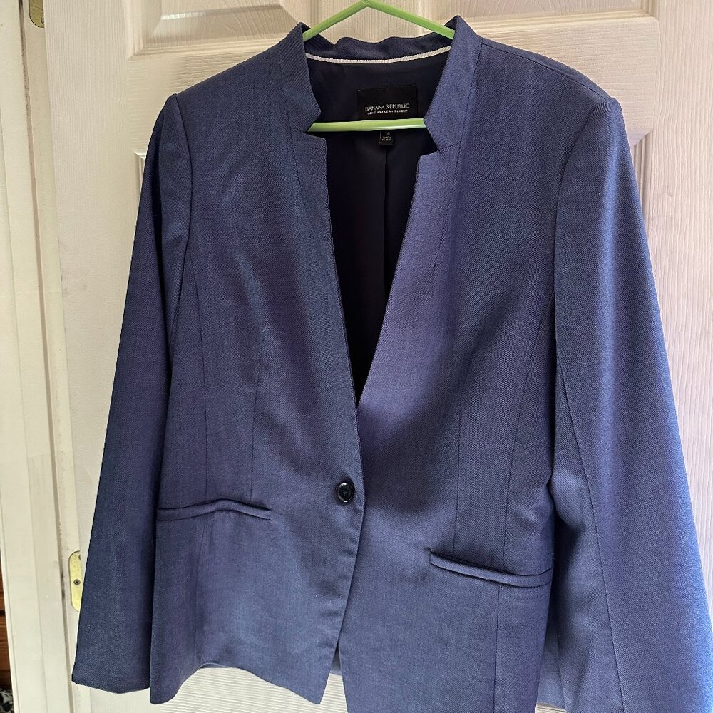 Banana Republic blazer- size 14, navy blue
